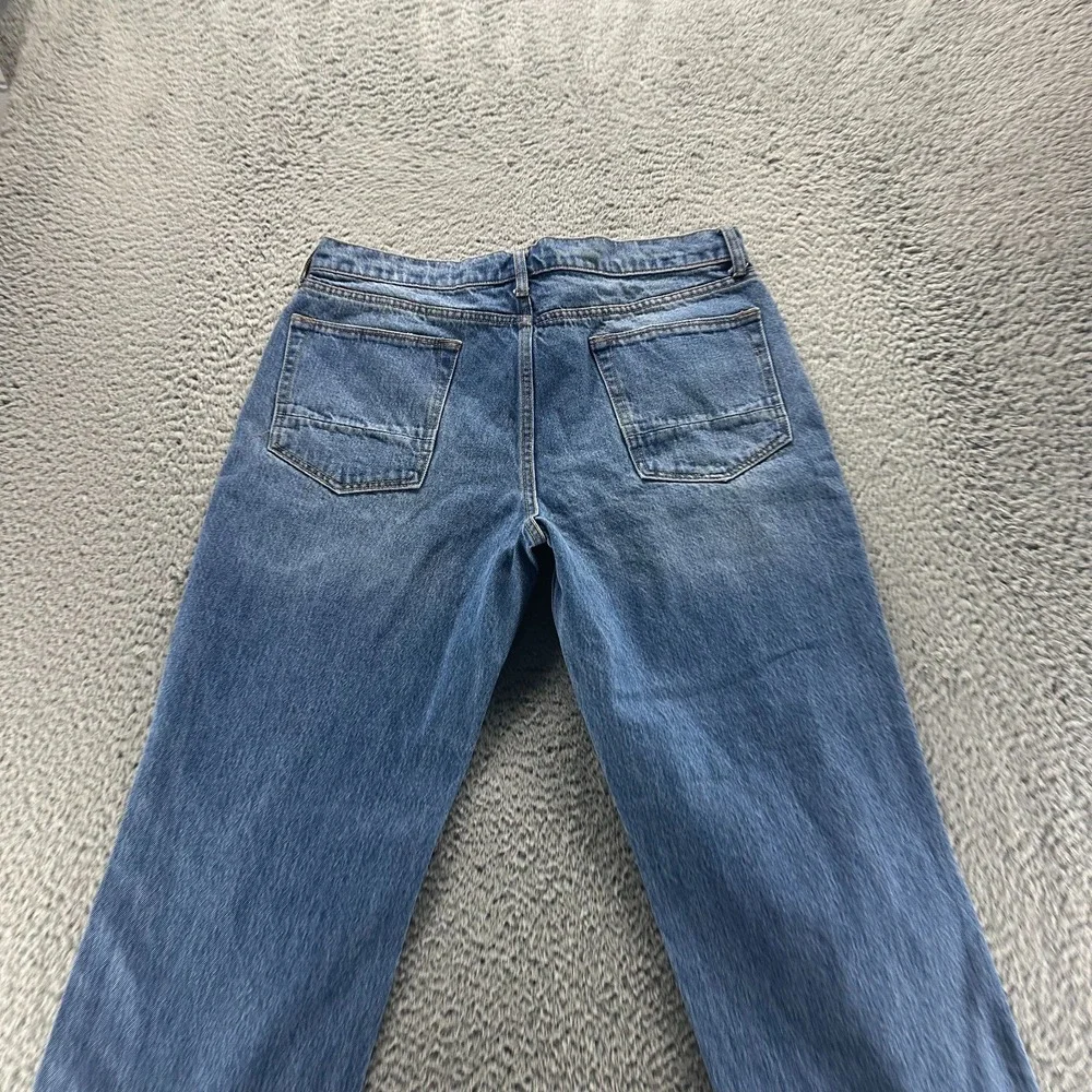 Arizona Jeans Mens 34x32 Blue Cotton Denim Straight Leg Relaxed Baggy Distressed